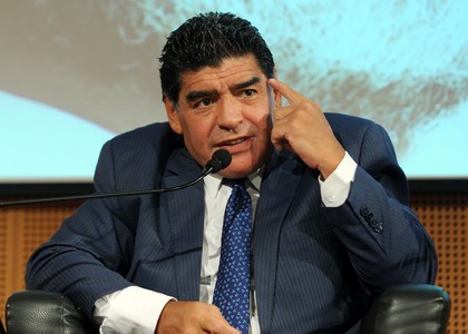 Di Stefano, l'addio di Maradona: 